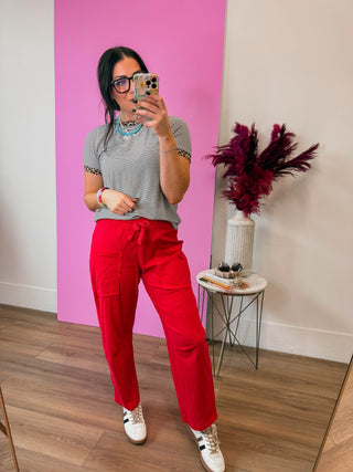 On Trend Barrel Pants