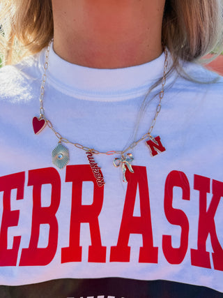 Nebraska Huskers Charm Necklace