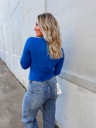 Everyday Essential Long Sleeve-Ocean Blue