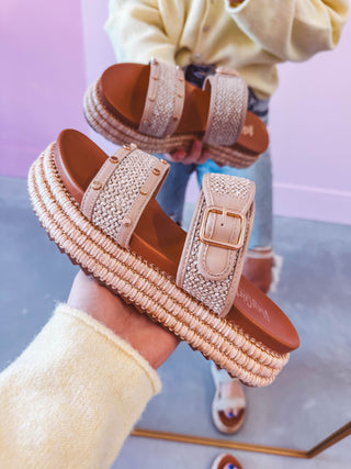 Corkys Willa Woven Platform Sandal