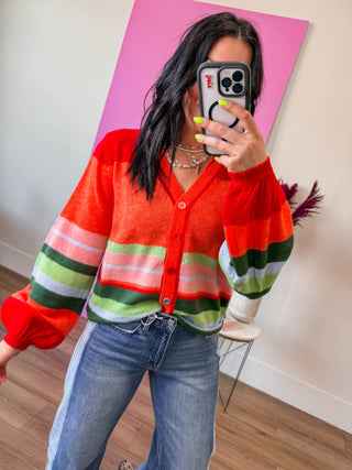 Piper Striped Cardigan