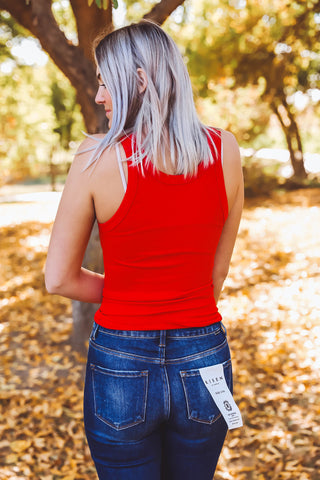 Norah Reversible Tank-Red