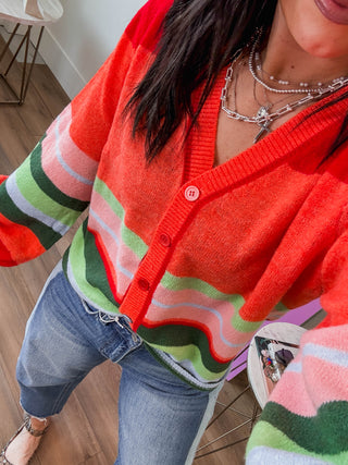 Piper Striped Cardigan