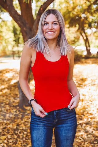 Norah Reversible Tank-Red