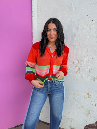 Piper Striped Cardigan