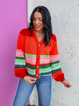 Piper Striped Cardigan