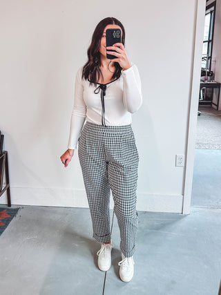 Leena Gingham Trousers