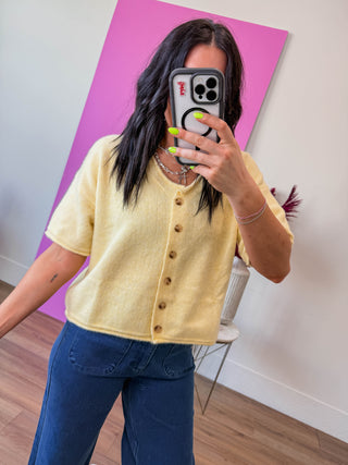 Quinn Sweater-Lemon
