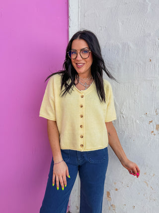 Quinn Sweater-Lemon