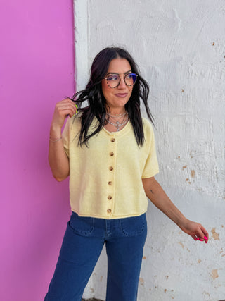 Quinn Sweater-Lemon