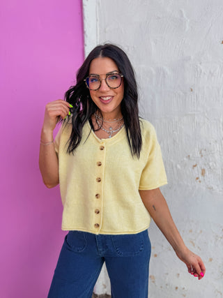 Quinn Sweater-Lemon