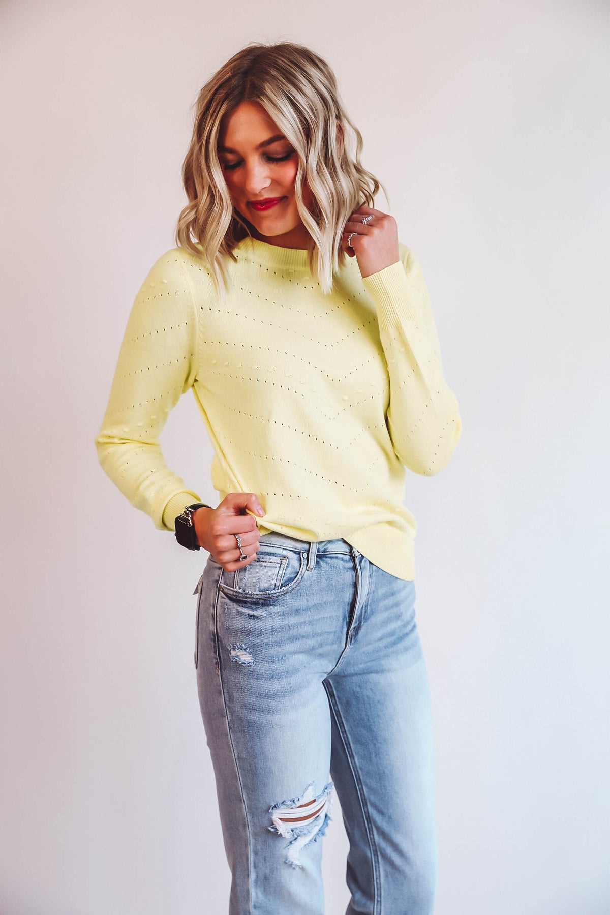 Becca Sweater-Lemon