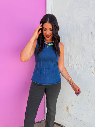 Julia Denim Top