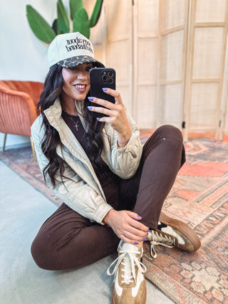 Venice Barrel Active Pants-Espresso