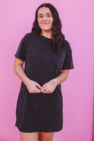 Kick Back Dress-Black-Thread & Supply