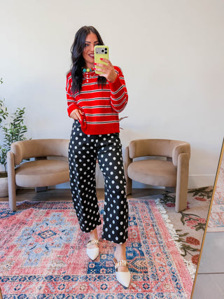 Reese Striped Henley Sweater