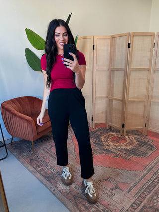 Laguna Soft Drape Cropped Pants