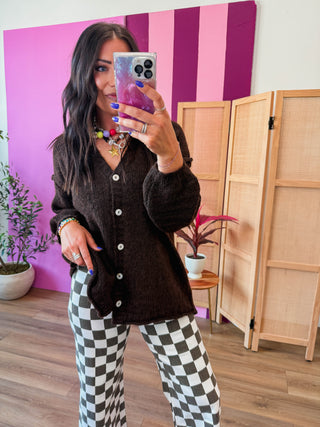 Andrea Cardigan-Espresso