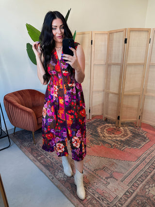 Isla Floral Midi Dress