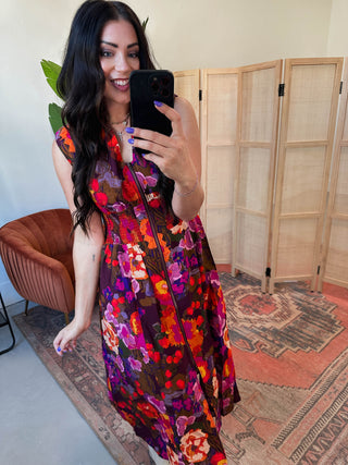 Isla Floral Midi Dress