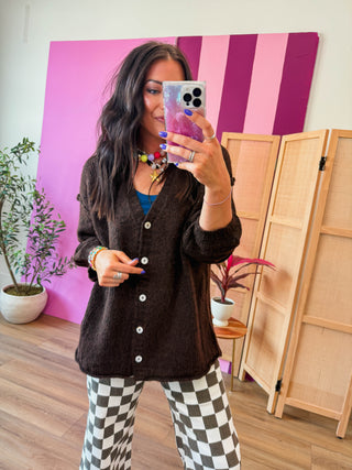 Andrea Cardigan-Espresso