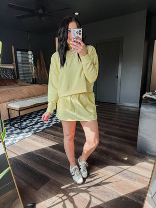 Easy Energy Active Skort-Yellow Glow