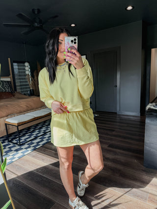Easy Energy Active Skort-Yellow Glow