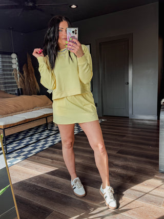 Easy Energy Active Skort-Yellow Glow