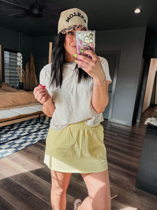 Easy Energy Active Skort-Yellow Glow