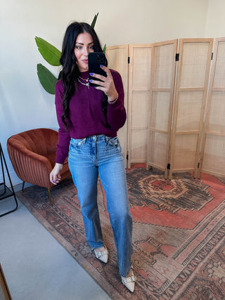 Reina Sweater-Plum