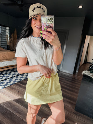 Lindsey Basic Tee-Sand Beige