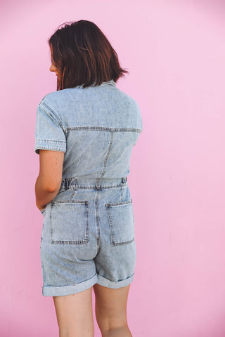 Elsie Denim Romper