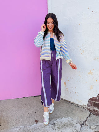 Freeform Barrel Pants-Plum