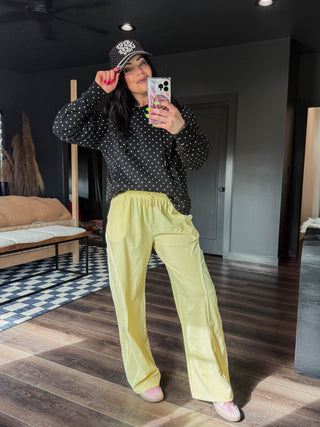 Power Play Track Pants-Yellow Glow