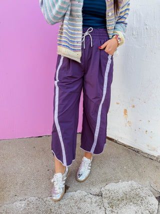 Freeform Barrel Pants-Plum