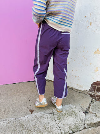 Freeform Barrel Pants-Plum