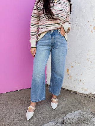 Charlotte High Rise Barrel Denim