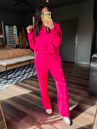 Cozy Core Pants-Plum Pink