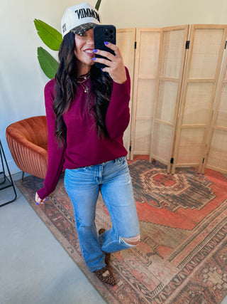 Nadine Sweater-Wine