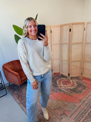 Rachel Sweater-Taupe