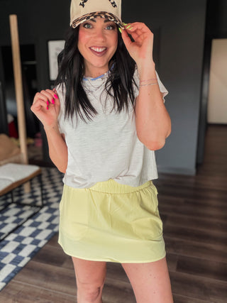Lindsey Basic Tee-Sand Beige