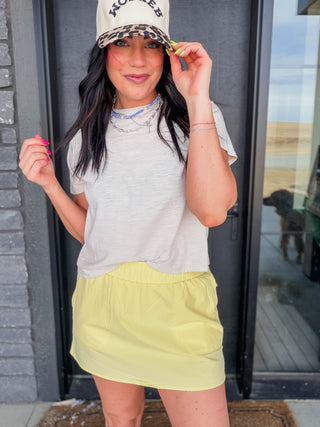 Lindsey Basic Tee-Sand Beige