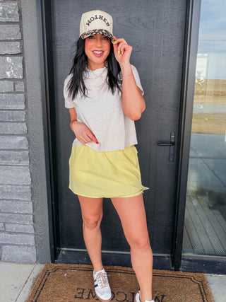 Lindsey Basic Tee-Sand Beige