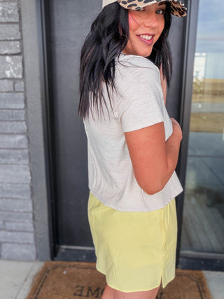 Easy Energy Active Skort-Yellow Glow