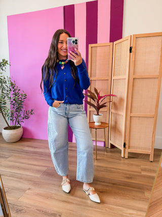 Jana Cardigan-Blue