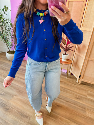 Jana Cardigan-Blue