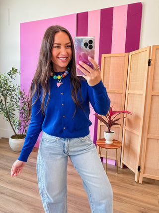 Jana Cardigan-Blue