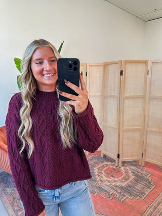 Jovie Sweater-Wine