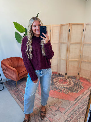 Jovie Sweater-Wine