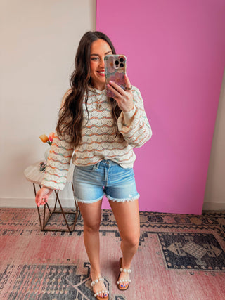 Happy Hues Hooded Sweater